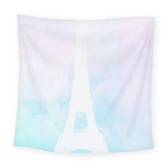 Pastel Eiffel s Tower, Paris Square Tapestry (large)