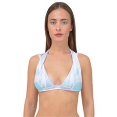 Pastel Eiffel s Tower, Paris Double Strap Halter Bikini Top by Lullaby