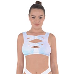 Pastel Eiffel s Tower, Paris Bandaged Up Bikini Top by Lullaby