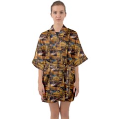 42 Targa Florio Half Sleeve Satin Kimono  by ArtworkByPatrick