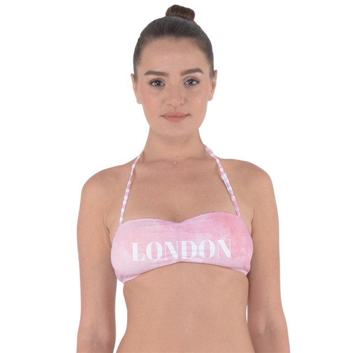 Paris Halter Bandeau Bikini Top