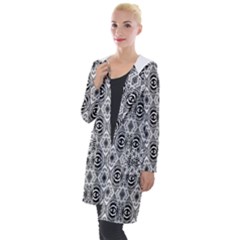 Black White 6 Hooded Pocket Cardigan by ArtworkByPatrick