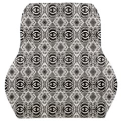 Black White 6 Car Seat Back Cushion  by ArtworkByPatrick