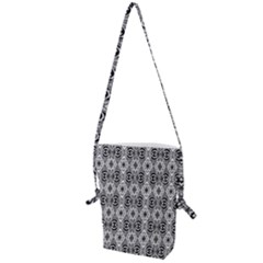 Black White 6 Folding Shoulder Bag by ArtworkByPatrick