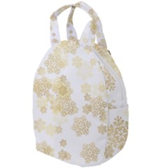 Christmas Gold Stars Snow Flakes  Travel Backpacks