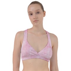 Pink Blurry Pastel Watercolour Ombre Sweetheart Sports Bra by Lullaby