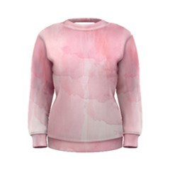 Pink Blurry Pastel Watercolour Ombre Women s Sweatshirt