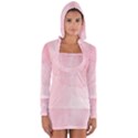 Pink blurry pastel watercolour ombre Long Sleeve Hooded T-shirt View1