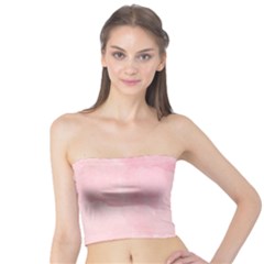 Pink Blurry Pastel Watercolour Ombre Tube Top by Lullaby