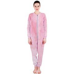 Pink Blurry Pastel Watercolour Ombre Onepiece Jumpsuit (ladies) 