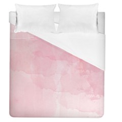 Pink Blurry Pastel Watercolour Ombre Duvet Cover (queen Size) by Lullaby