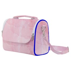 Pink Blurry Pastel Watercolour Ombre Satchel Shoulder Bag by Lullaby