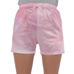 Pink Blurry Pastel Watercolour Ombre Sleepwear Shorts by Lullaby