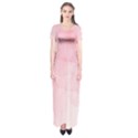 Pink blurry pastel watercolour ombre Short Sleeve Maxi Dress View1