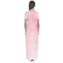 Pink blurry pastel watercolour ombre Short Sleeve Maxi Dress View2