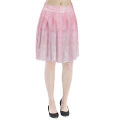 Pink Blurry Pastel Watercolour Ombre Pleated Skirt by Lullaby