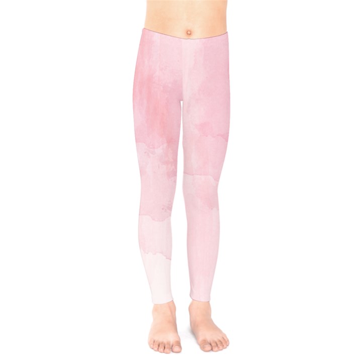 Pink blurry pastel watercolour ombre Kids  Legging