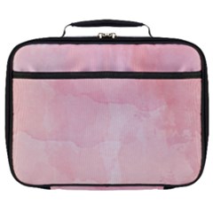 Pink Blurry Pastel Watercolour Ombre Full Print Lunch Bag by Lullaby