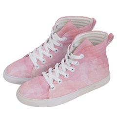 Pink Blurry Pastel Watercolour Ombre Women s Hi-top Skate Sneakers by Lullaby