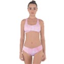 Pink blurry pastel watercolour ombre Criss Cross Bikini Set View1