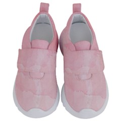 Pink Blurry Pastel Watercolour Ombre Kids  Velcro No Lace Shoes by Lullaby