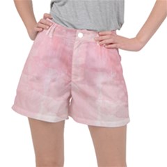 Pink Blurry Pastel Watercolour Ombre Ripstop Shorts by Lullaby