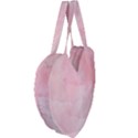 Pink blurry pastel watercolour ombre Giant Heart Shaped Tote View4