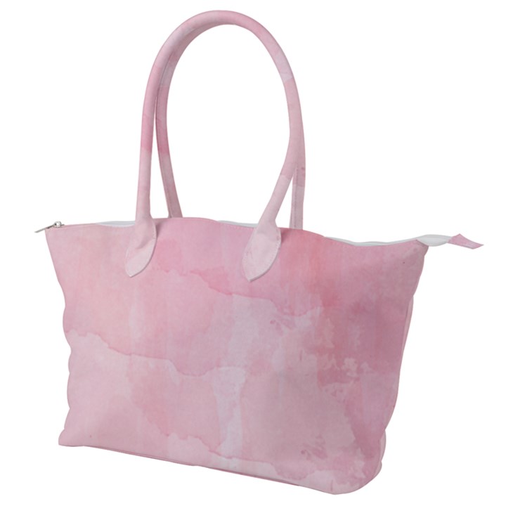 Pink blurry pastel watercolour ombre Canvas Shoulder Bag