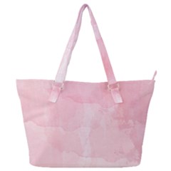 Pink Blurry Pastel Watercolour Ombre Full Print Shoulder Bag by Lullaby