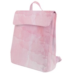 Pink Blurry Pastel Watercolour Ombre Flap Top Backpack by Lullaby