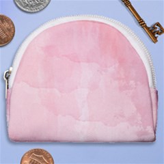 Pink Blurry Pastel Watercolour Ombre Horseshoe Style Canvas Pouch by Lullaby