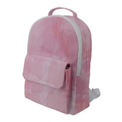 Pink Blurry Pastel Watercolour Ombre Flap Pocket Backpack (large) by Lullaby