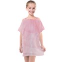 Pink blurry pastel watercolour ombre Kids  One Piece Chiffon Dress View1