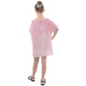 Pink blurry pastel watercolour ombre Kids  One Piece Chiffon Dress View2