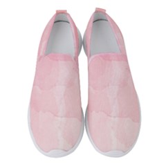 Pink Blurry Pastel Watercolour Ombre Women s Slip On Sneakers by Lullaby