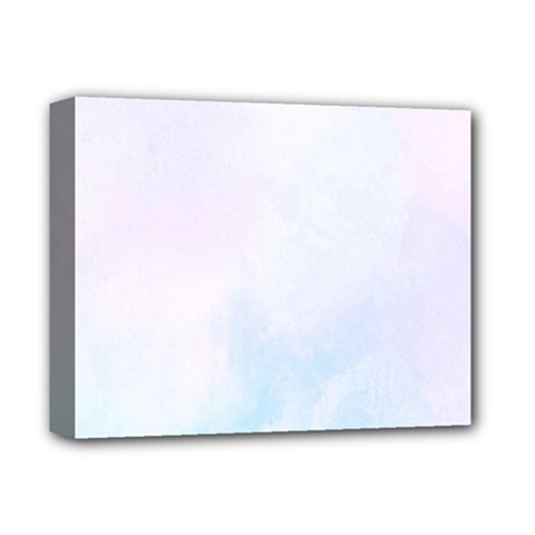 Pink Blue Blurry Pastel Watercolour Ombre Deluxe Canvas 14  X 11  (stretched) by Lullaby