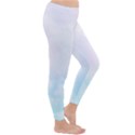 Pink blue blurry pastel watercolour ombre Classic Winter Leggings View3