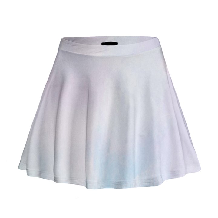 Pink blue blurry pastel watercolour ombre Mini Flare Skirt