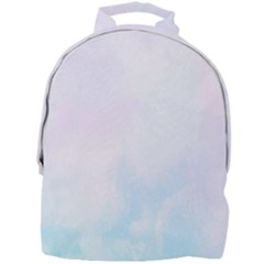 Pink Blue Blurry Pastel Watercolour Ombre Mini Full Print Backpack by Lullaby