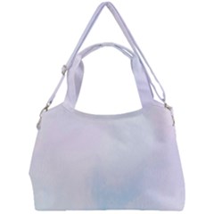 Pink Blue Blurry Pastel Watercolour Ombre Double Compartment Shoulder Bag by Lullaby