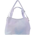 Pink blue blurry pastel watercolour ombre Double Compartment Shoulder Bag View2