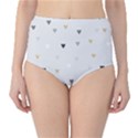 grey hearts print romantic Classic High-Waist Bikini Bottoms View1