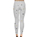 grey hearts print romantic Inside Out Leggings View2