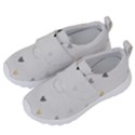 grey hearts print romantic Kids  Velcro No Lace Shoes View2