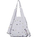 grey hearts print romantic Center Zip Backpack View2