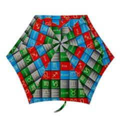 Astrology Signs Mini Folding Umbrellas by ArtworkByPatrick