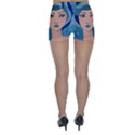 Blue Girl Skinny Shorts View2