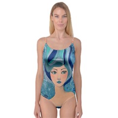 Blue Girl Camisole Leotard  by CKArtCreations