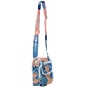 Blue Girl Shoulder Strap Belt Bag View1