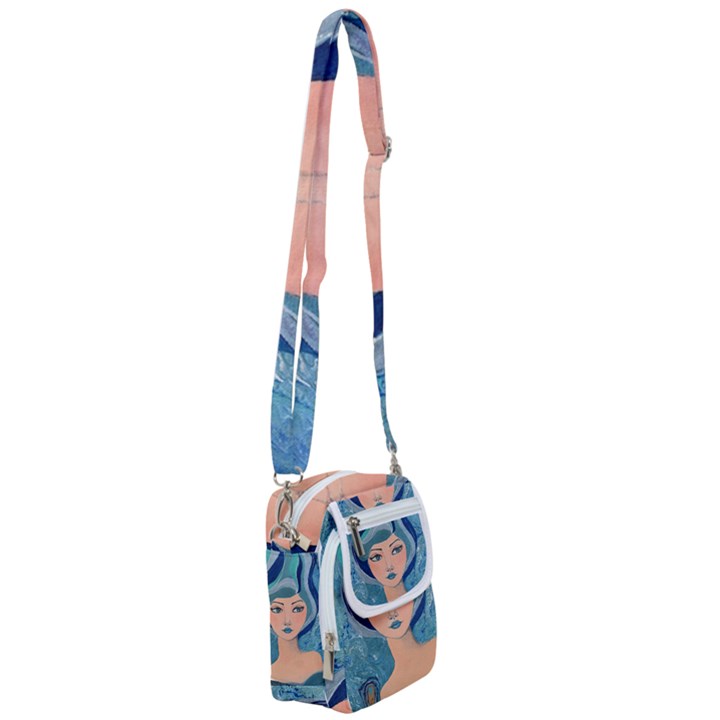 Blue Girl Shoulder Strap Belt Bag